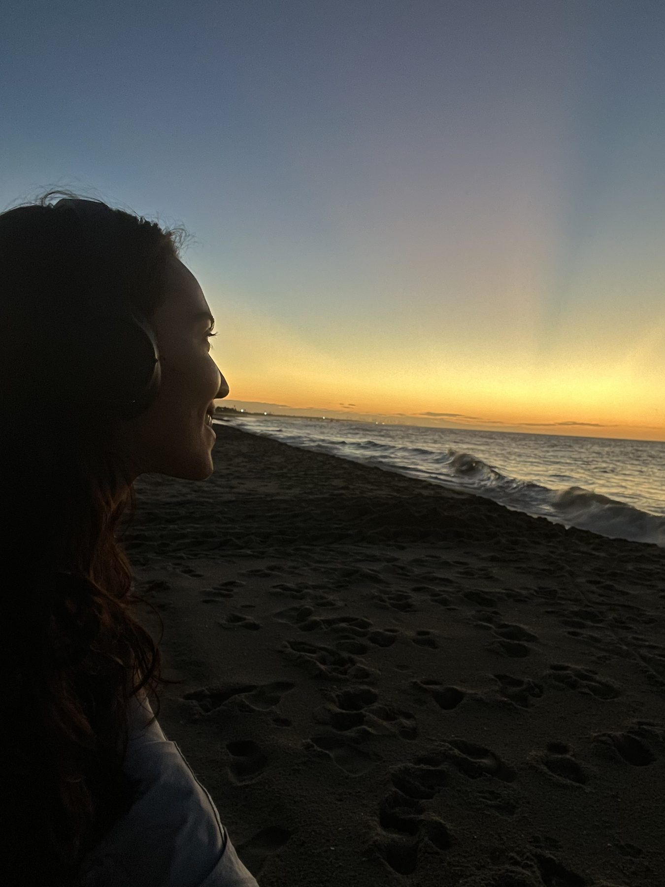Horizonte ao entardecer